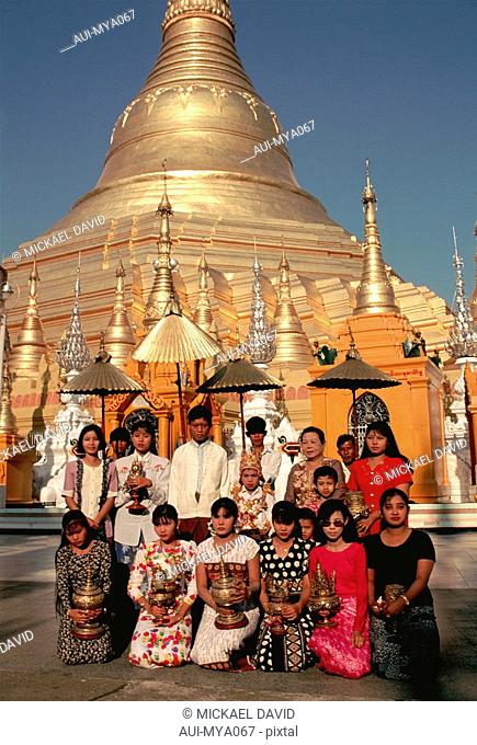 Myanmar - Yangon - Shwedagon Pagoda - Ordination Ceremony