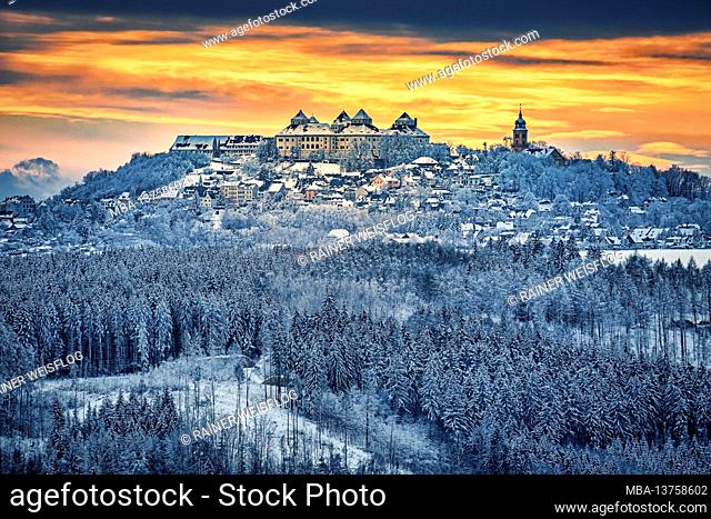 Augustusburg Castle in winter