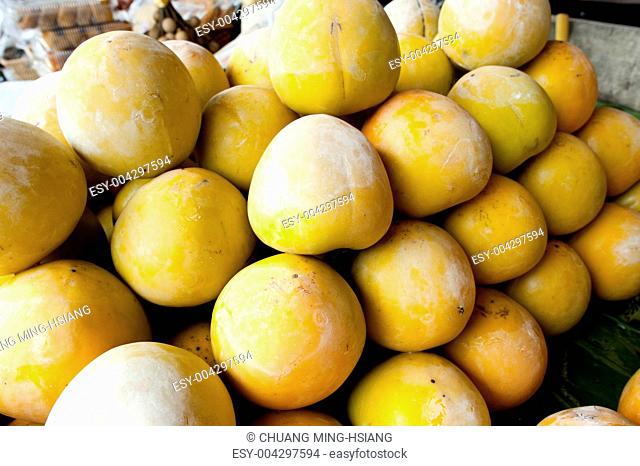 Fresh persimmons fruits