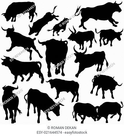 Bull Silhouettes