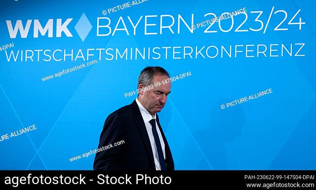 22 June 2023, Bavaria, Hohenkammer: Hubert Aiwanger (Freie Wähler), Minister of Economic Affairs of Bavaria and Chairman of the Conference of Ministers of...
