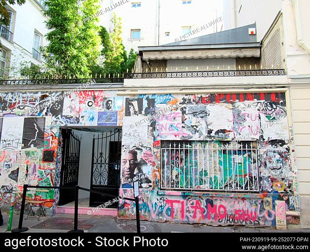 13 September 2023, France, Paris: The house where the French musician Serge Gainsbourg lived. More than 30 years after his death