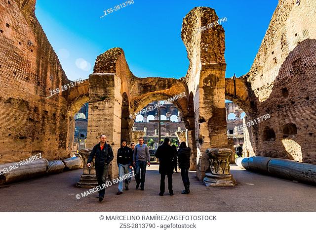 Colosseum in Roma, symbol of the ancient city. Rome, Lazio, Italy, Europe