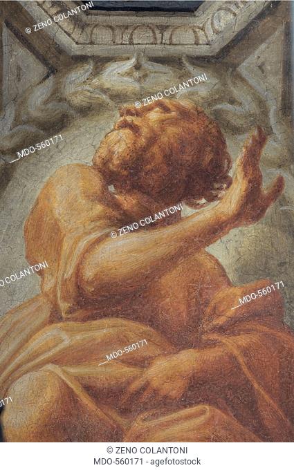 The Vision of St John the Evangelist, the Evangelists and the Doctors of the Church, by Allegri Antonio known as Correggio, 1520 - 1524, 16th Century, fresco