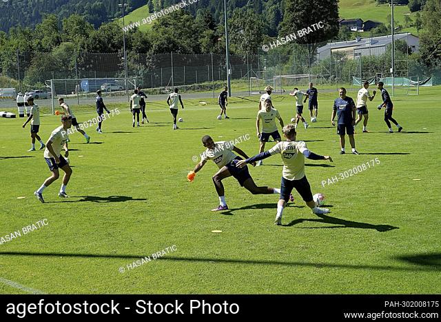 July 13, 2022, Kitzbuhel Langau sports stadium, Kitzbuhl, TSG Hoffenheim training camp in Kitzbuhl, in the picture Christoph Baumgartner (Hoffenheim)