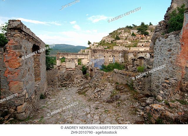 Greek ghost town of Levissi, Karmylassos, Kayakoey, Turkey