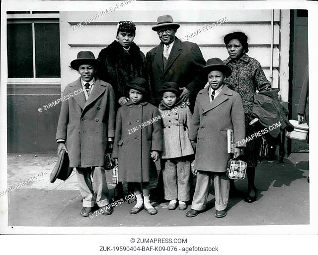 Apr. 04, 1959 - New Liberian Ambassador arrives: Mr. George T. Brewer, the new Liberian Ambassador in London, arrived at Victoria this morning with his wife and...