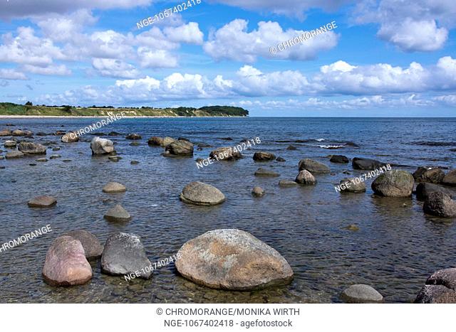 Coastline near Staberhuk, Fehmarn Island, Baltic Sea, district Ostholstein, Schleswig-Holstein, Germany, Europe