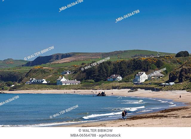 UK, Northern Ireland, County Antrim, Ballycastle, beach view