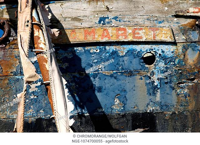 Details of a ship wreck in the port of Camaret-sur-Mer