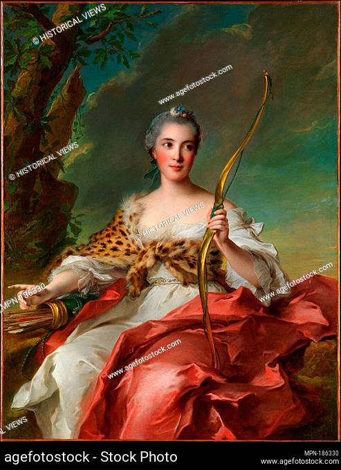 Madame de Maison-Rouge as Diana. Artist: Jean Marc Nattier (French, Paris 1685-1766 Paris); Date: 1756; Medium: Oil on canvas; Dimensions: 53 3/4 x 41 3/8 in