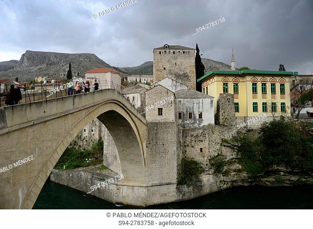 Old bridge ""Stari Most"" of Mostar, Bosnia and Herzegovina