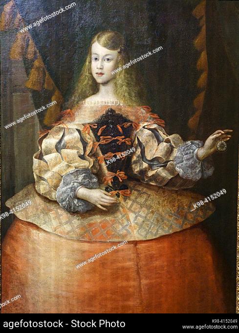 Infanta Maria Teresa of Spain, 1665, attributed to Francisco Ignacio Ruiz de la Iglesia, Spanish School, Nins, portraits of children s