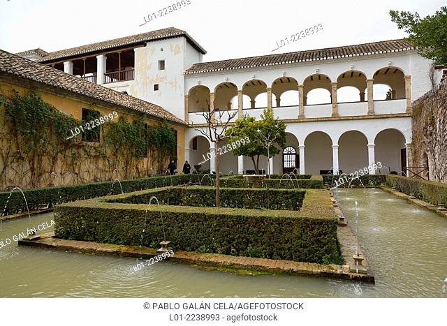 Patio de la Sultana, Generalife, La Alhambra, Granada, Spain