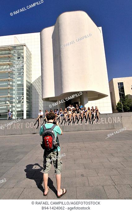MACBA. Museum of Contemporary Art (1987-1995 by Richard Meier). Plaça dels Àngels. Barcelona. Catalonia. Spain