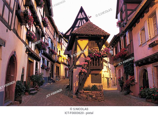France, Alsace, Village of Eguishem