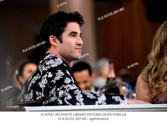 Golden Globe nominee, Darren Criss at the 76th Annual Golden Globe Awards at the Beverly Hilton in Beverly Hills, CA on Sunday, January 6, 2019