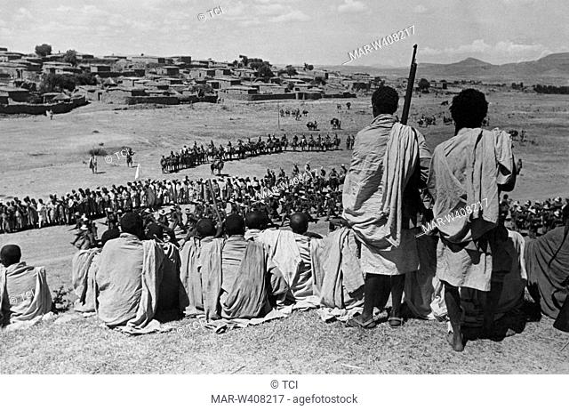 Africa, Ethiopia, Mekele, entry of Italian troops, 1920
