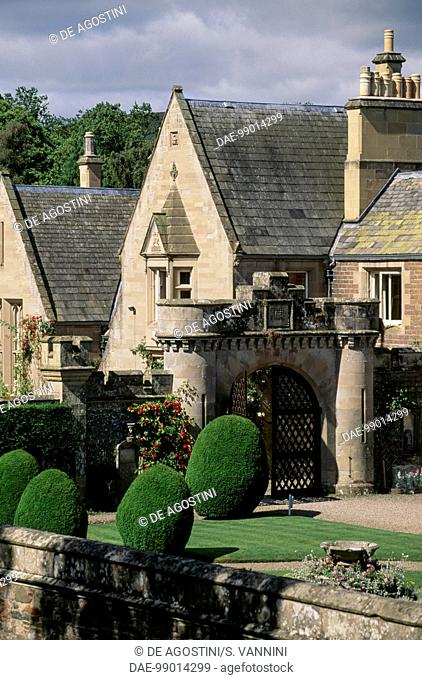 Abbotsford House, Neo-Gothic style historic country house, architect William Atkinson (1774 or 1775-1839), which was the residence of the English writer Walter...