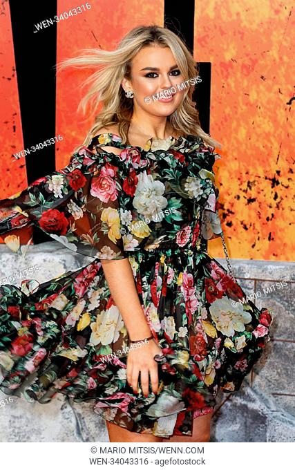 The European Premiere of 'Rampage' held at the Cineworld Leicester Square - Arrivals Featuring: Tallia Storm Where: London