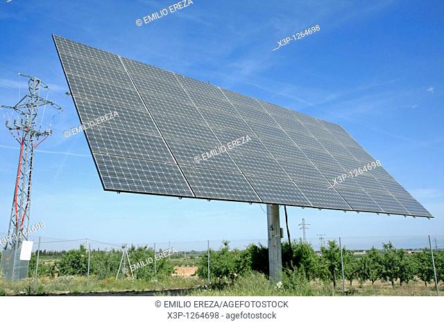 Photovoltaic panels  Arbeca Lleida Catalonia, Spain