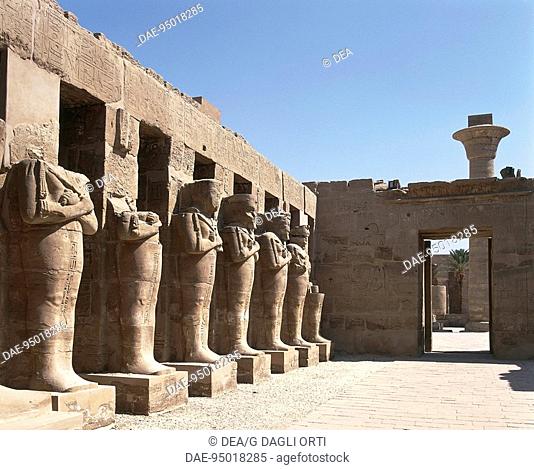 Egypt - Ancient Thebes (UNESCO World Heritage List, 1979). Luxor. Karnak. Great Temple of Amon. Hypostyle hall