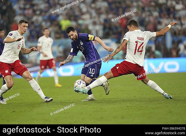 November 30, 2022, Stadium 974, Doha, QAT, World Cup FIFA 2022, Group C, Poland vs Argentina, in the picture Poland's midfielder Krystian Bielik
