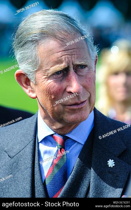 Portrait of HRH Prince Charles on a visit to Scotland