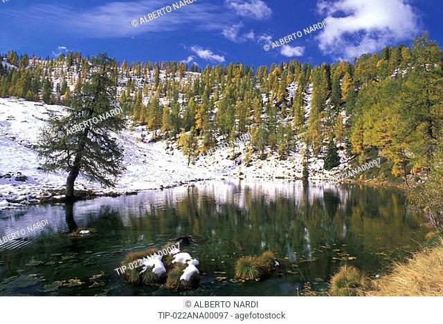 Italy, Lombardy, Orobie regional park. Lake