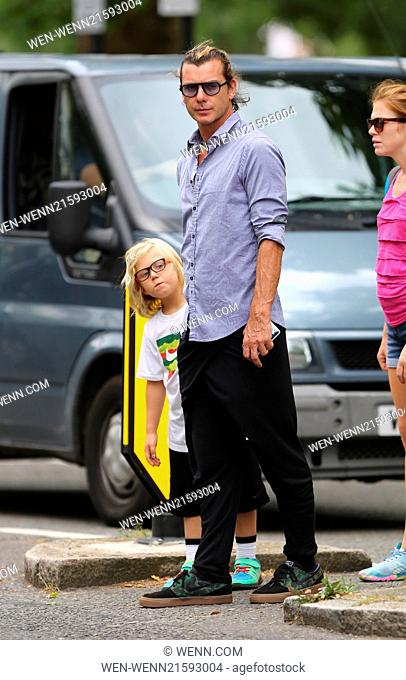 Gwen Stefani enjoys a day in the park with her kids Featuring: Gavin Rossdale, Zuma Rossdale Where: London, United Kingdom When: 02 Aug 2014 Credit: WENN