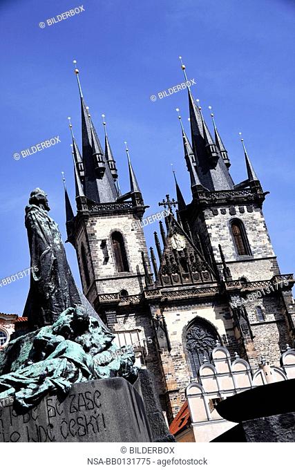 Prague, Old Town Square, Church of Virgin MariaTyn