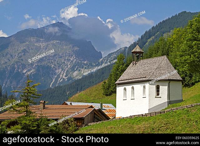 Der kleine Weiler Nesselwängle liegt am Ende des Stockachtals in den Lechtaler Alpen