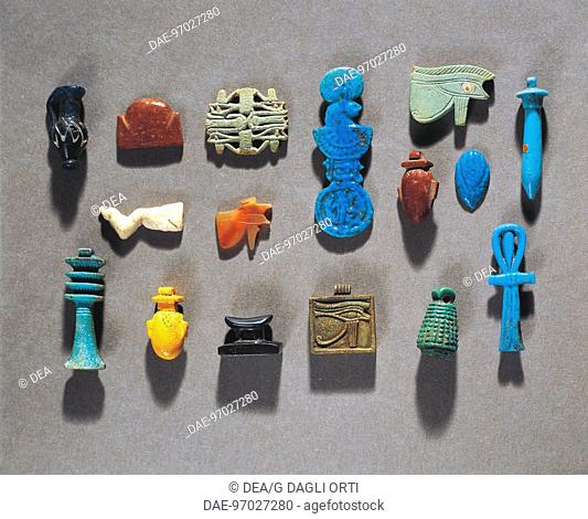Egyptian civilization, Late Period. Amulets, 664-332 b.C.  Paris, Musée Du Louvre