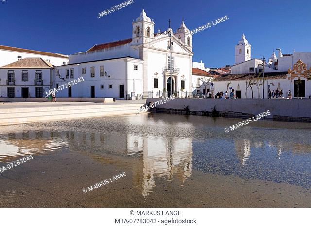Church Santa Maria at the Republic Square, Lagos, Algarve, Portugal