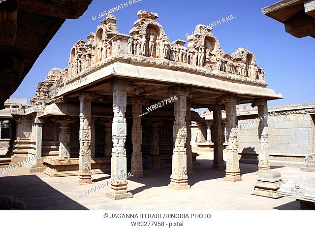 Main temple of Hajara Rama , Hampi Vijayanagar ruins , Karnataka , India