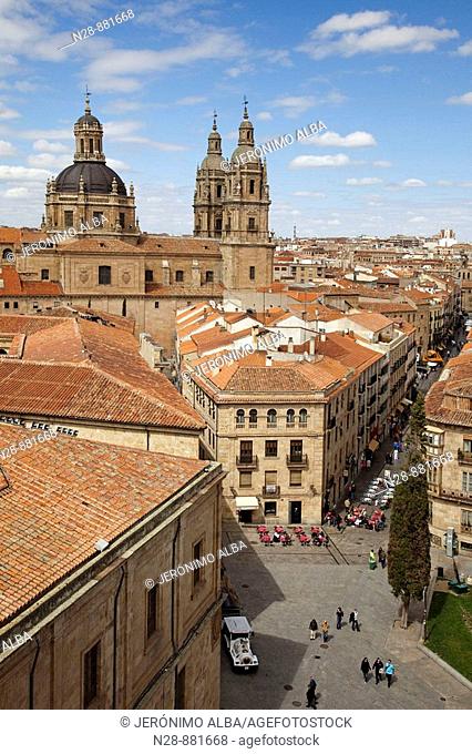 View from the cathedral belltower, Salamanca. Castilla-Leon, Spain