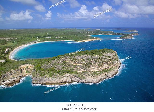 View of Willoughby Bay toward Hudson Point, Antigua, Leeward Islands, West Indies, Caribbean, Central America
