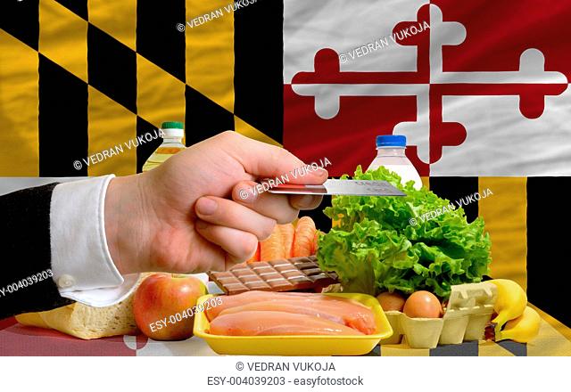 buying groceries with credit card in us state of maryland