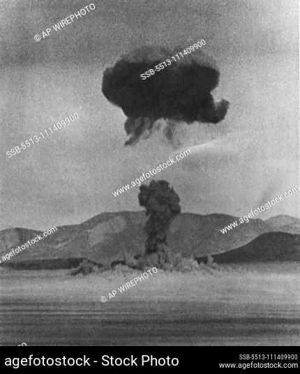 """Operation Teapot"" -- The first shot of ""Operation Teapot"", the Spring 1955 Series of nuclear tests at Nevada Test Site