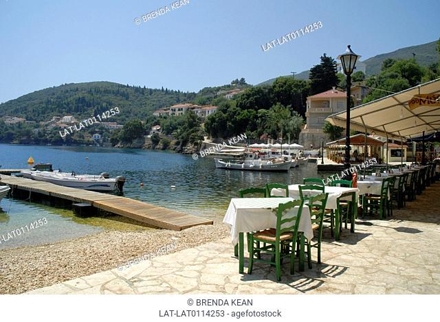 Kioni is a small village and seaside resort on the coast of the island. There is a taverna on the waterfront