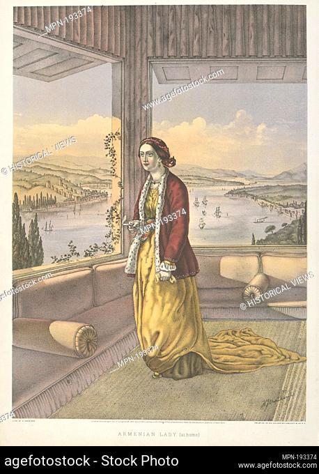 Armenian Lady (At Home). Van-Lennep, Henry J. (Henry John) (1815-1889) (Artist) Parsons, Charles (1821-1910) (Lithographer) W. Endicott & Co
