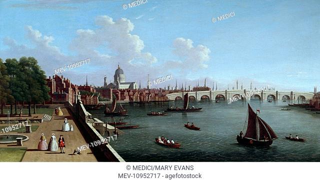 Blackfriars Bridge and St Paul's from Somerset House – Blackfriars was originally designed by Robert Mylne, and built between 1760 and 1769