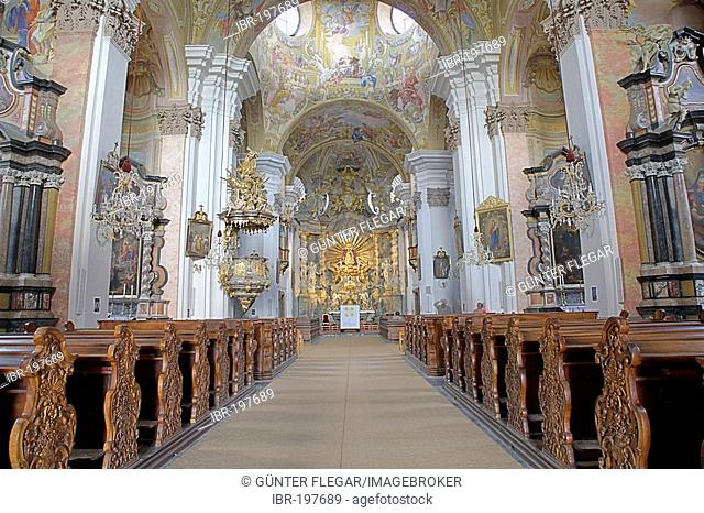 Inside view of the basilica Mariatrost in Graz, Styria, Austria