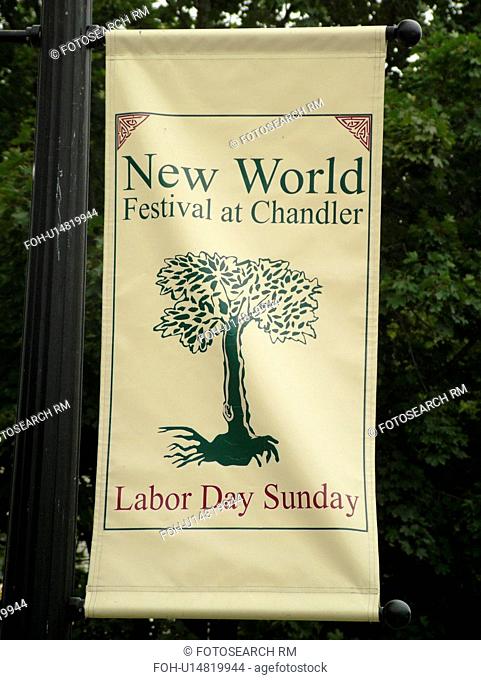 Randolph, VT, Vermont, New World Festival, banner
