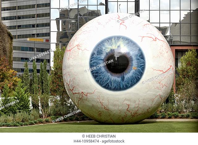 North America, Texas, USA, United States, America, Dallas, artist, Tony Tasset, eye, Eye sculpture, sculpture, eyeball