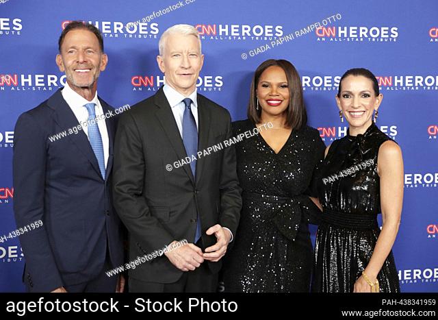 New York, USA, December 10, 2023 - Anderson Cooper, Laura Coates, Carolina Garcia Jayaram, Joe Deitc Attended the 17th Annual CNN Heroes 2023 Today at the...