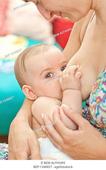 Little baby breast feeding
