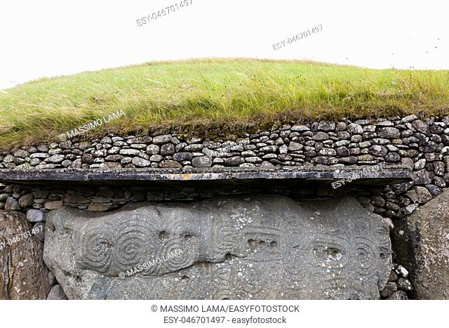 Newgrange is a Stone Age monument in the Boyne Valley, County Meath, is best known for the illumination of its passage and chamber by the winter solstice sun