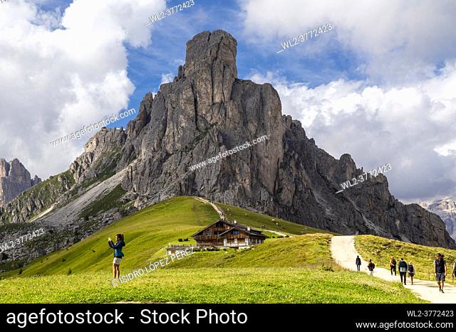The Giau Pass (Italian: Passo di Giau) (Ladin: Jof de Giau) (el. 2236 m. ) is a high mountain pass in the Dolomites in the province of Belluno in Italy