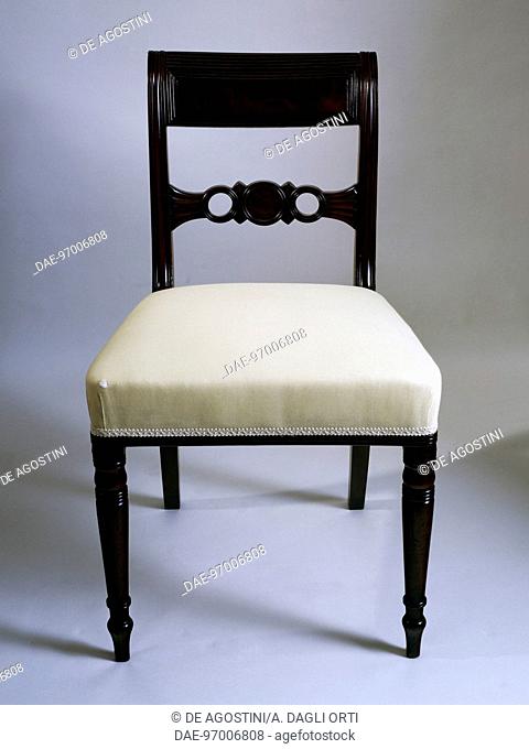 Regency style mahogany chair, ca 1815. United Kingdom, 19th century.  Private Collection